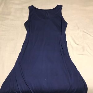 Navy blue maxi dress